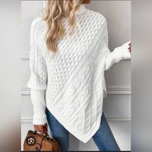 Elegant Cream Turtleneck Sweater